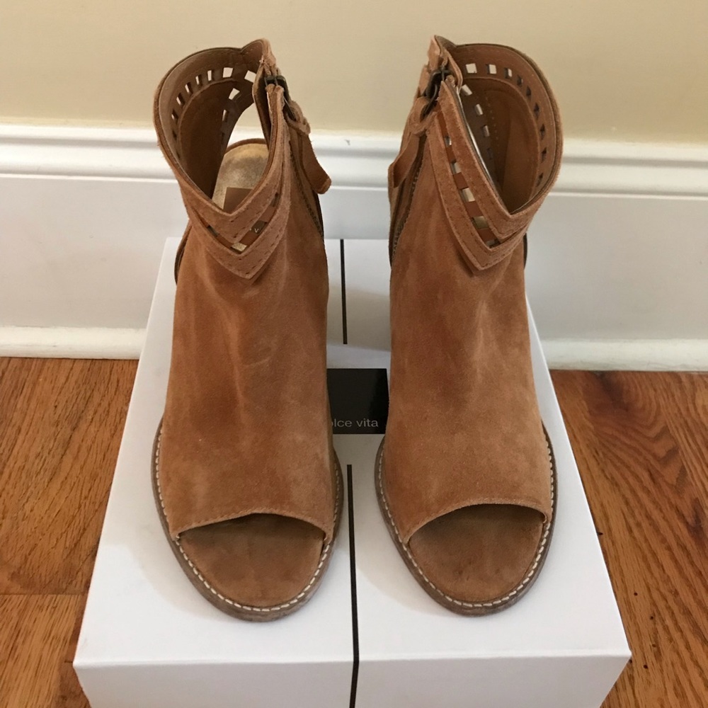 Dolce Vita Natasha Suede Leather Cutout Bootie - Picture 5 of 5